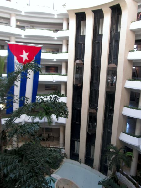 elavators in the atrium